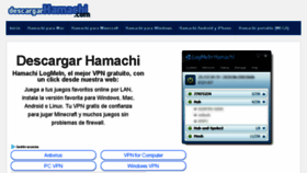 What Descargarhamachi.com website looked like in 2018 (5 years ago)