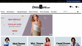 What Dresssure.com website looked like in 2018 (5 years ago)