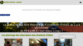 What Domainedeslacs.com website looked like in 2018 (5 years ago)
