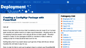 What Deploymentshare.com website looked like in 2018 (7 years ago)