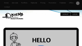 What Digitemb.com website looked like in 2018 (5 years ago)