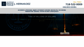 What Djhernandez.com website looked like in 2018 (5 years ago)