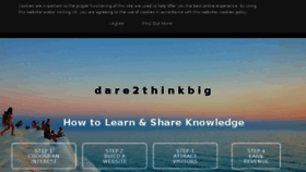 What Dare2thinkbig.com website looked like in 2018 (5 years ago)