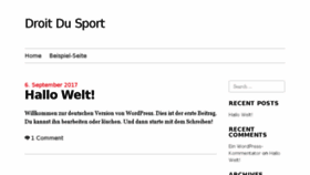 What Droit-du-sport.org website looked like in 2018 (5 years ago)