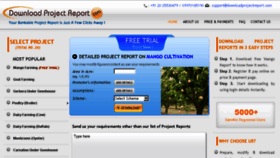 What Downloadprojectreport.com website looked like in 2018 (5 years ago)