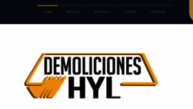 What Demolicioneshyl.cl website looked like in 2018 (7 years ago)