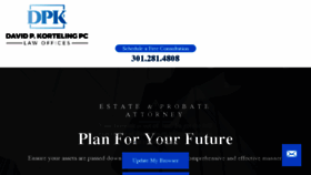 What Dpklawyers.com website looked like in 2018 (5 years ago)