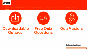What Dpquiz.co.uk website looked like in 2018 (5 years ago)