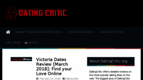 What Datingcritic.org website looked like in 2018 (6 years ago)