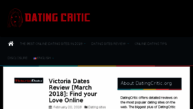 What Datingcritic.org website looked like in 2018 (7 years ago)
