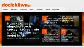 What Dociekliwa.pl website looked like in 2018 (5 years ago)