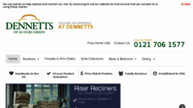 What Dennettsfurniture.co.uk website looked like in 2018 (6 years ago)