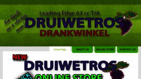 What Druiwetros.co.za website looked like in 2018 (6 years ago)