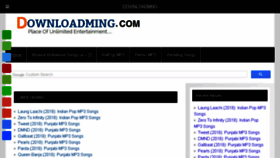 What Downloadming.me website looked like in 2018 (5 years ago)