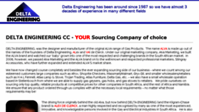 What Deltaengineering.co.za website looked like in 2018 (5 years ago)