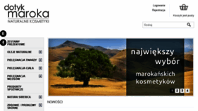 What Dotykmaroka.pl website looked like in 2018 (5 years ago)