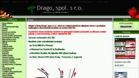 What Drago.cz website looked like in 2018 (5 years ago)
