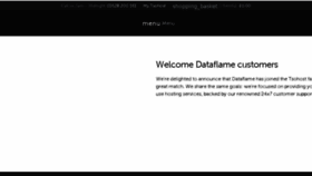 What Dataflame.com website looked like in 2018 (5 years ago)