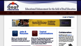 What Deafed.net website looked like in 2018 (5 years ago)