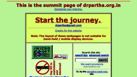 What Drpartha.org.in website looked like in 2018 (5 years ago)