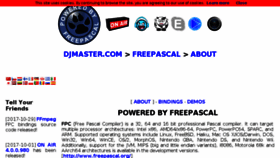 What Djmaster.com website looked like in 2018 (5 years ago)