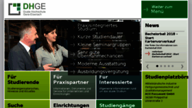 What Dhge.de website looked like in 2018 (5 years ago)