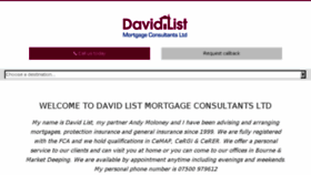 What Davidlist.co.uk website looked like in 2018 (5 years ago)