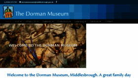 What Dormanmuseum.co.uk website looked like in 2018 (5 years ago)