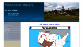 What Disastersrus.org website looked like in 2018 (5 years ago)