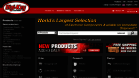 What Digikey.co.th website looked like in 2018 (7 years ago)