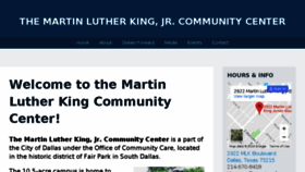 What Dallasmlkcenter.com website looked like in 2018 (5 years ago)
