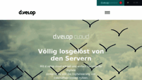 What D-velop.cloud website looked like in 2018 (6 years ago)