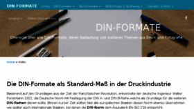 What Din-formate.info website looked like in 2018 (5 years ago)