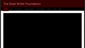 What Deanwitterfoundation.org website looked like in 2018 (5 years ago)