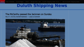 What Duluthshippingnews.com website looked like in 2018 (5 years ago)