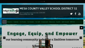 What D51schools.org website looked like in 2018 (5 years ago)