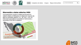 What Datos.imss.gob.mx website looked like in 2018 (5 years ago)