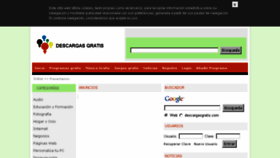 What Descargasgratis.com website looked like in 2018 (5 years ago)