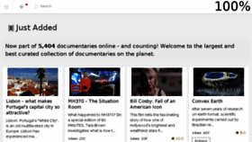 What Documentaryaddict.com website looked like in 2018 (5 years ago)