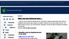What Dasinternet.net website looked like in 2018 (5 years ago)