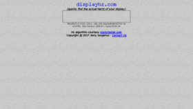 What Displayhz.com website looked like in 2018 (5 years ago)