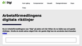 What Digi.arbetsformedlingen.se website looked like in 2018 (5 years ago)