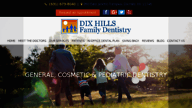 What Dixhillsdentist.com website looked like in 2018 (5 years ago)