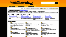 What Danskeweblogs.dk website looked like in 2018 (5 years ago)