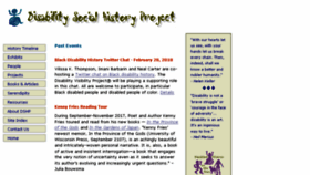 What Disabilityhistory.org website looked like in 2018 (5 years ago)