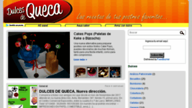 What Dulcesdequeca.com website looked like in 2018 (5 years ago)
