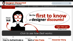 What Designerdiscounted.com website looked like in 2018 (5 years ago)