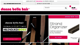 What Donnabellahair.com website looked like in 2018 (5 years ago)