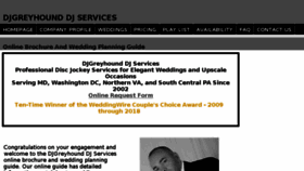 What Djgreyhound.com website looked like in 2018 (5 years ago)