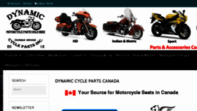 What Dynamiccycleparts.com website looked like in 2018 (6 years ago)